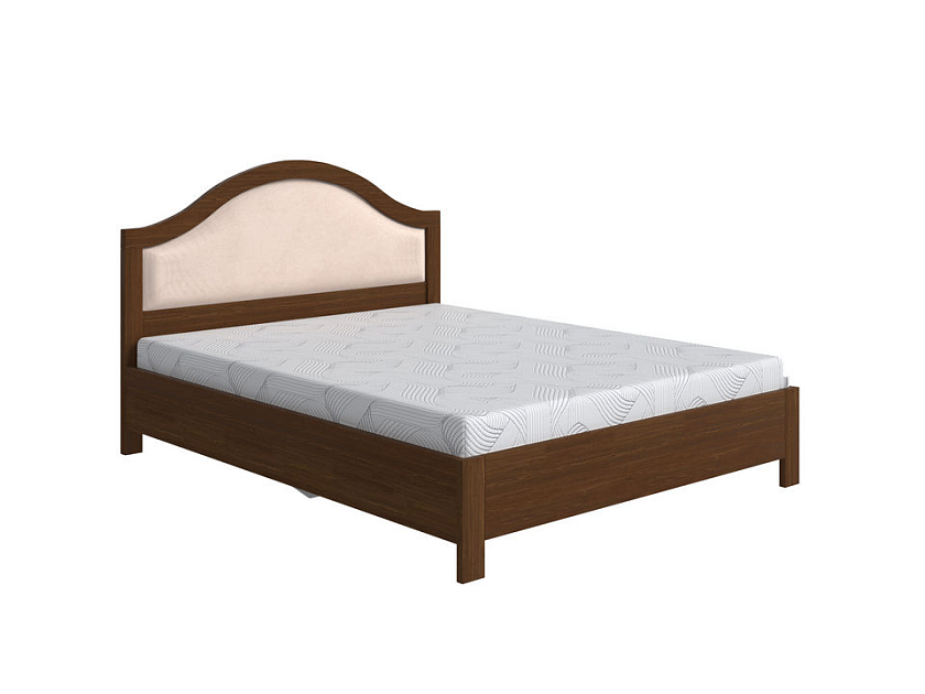 Кровать Ontario с подъемным механизмом 80x200 Ткань/Массив Teddy 304 Тауп/Мокко (сосна) - Уютная кровать с местом для хранения