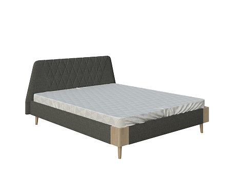 Кровать Кинг Сайз Lagom Hill Soft - Оригинальная кровать в обивке из мебельной ткани.