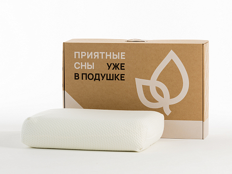Подушка с эффектом памяти Shape - Анатомическая подушка классической формы.