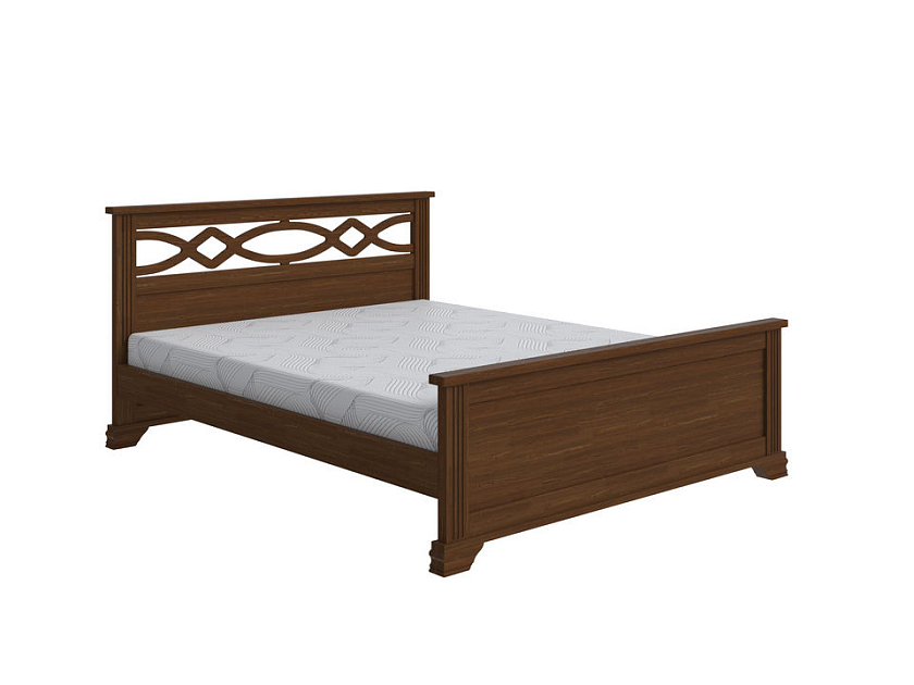 Кровать Niko 160x190 Массив (сосна) Мокко - Кровать в стиле современной классики из массива