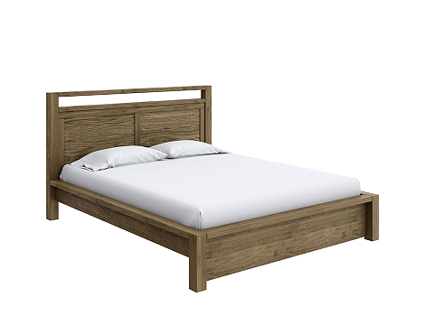 Кровать 200х220 Fiord - Кровать из массива с декоративной резкой в изголовье.