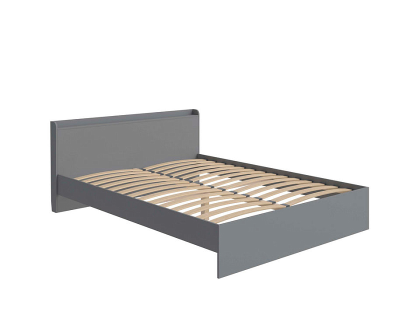 Кровать Bord 180x200 ЛДСП Вулканический серый - Кровать из ЛДСП в минималистичном стиле.